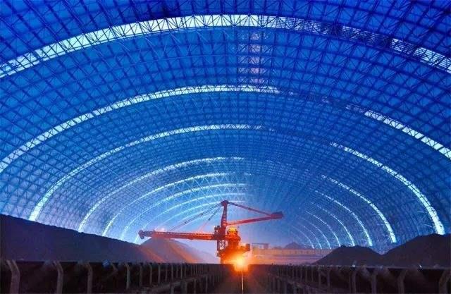 邳州亿优钢构工程师为您解析原料场封闭技术的特点和类型